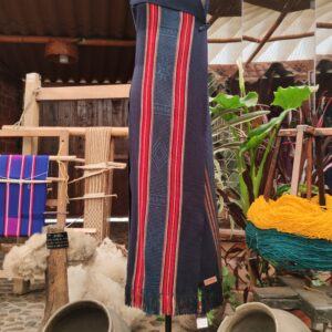 Vestido Chaleco Cueche Azul Con Simbología